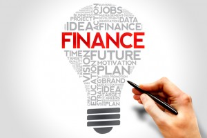 FINANCE bulb word cloud, business concept